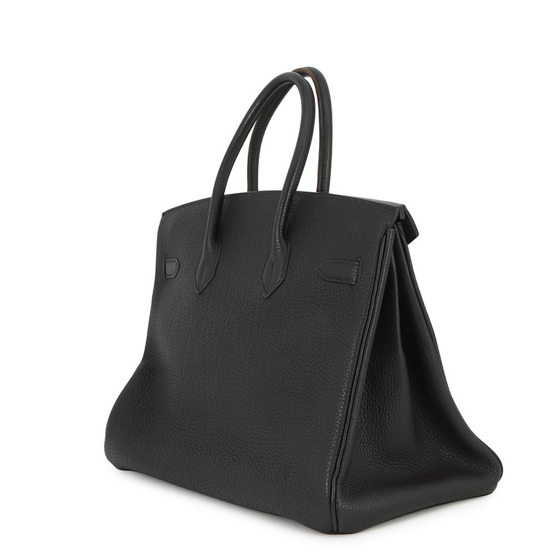 エルメス バーキン35 ブラック/ゴールド金具 トゴ □F刻印 HERMES Birkin ハンドバッグ 黒