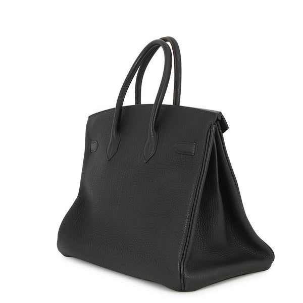 エルメス バーキン35 ブラック/ゴールド金具 トゴ □F刻印 HERMES Birkin ハンドバッグ 黒