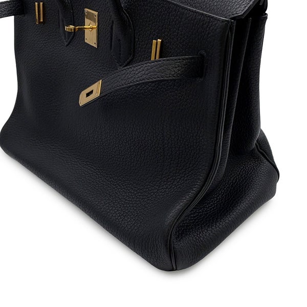 エルメス バーキン35 ブラック/ゴールド金具 トゴ □F刻印 HERMES Birkin ハンドバッグ 黒