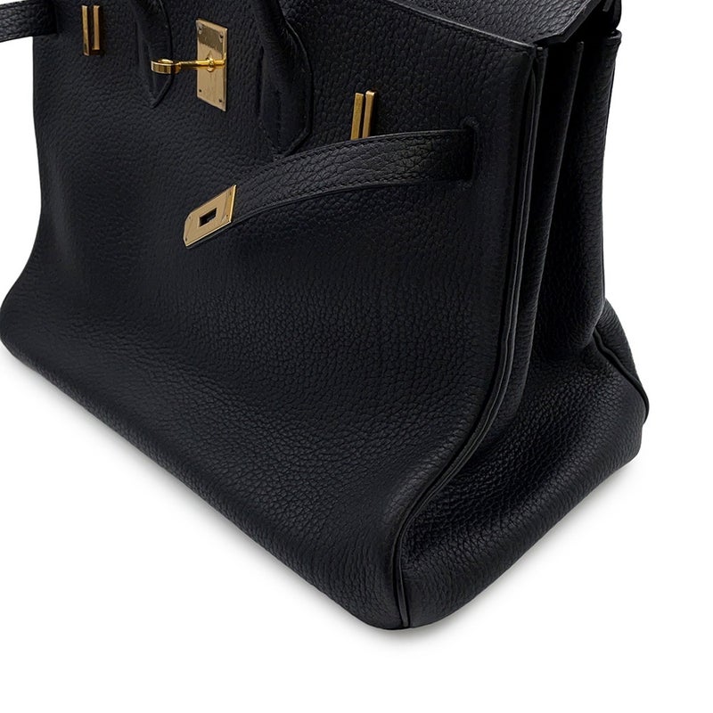 エルメス バーキン35 ブラック/ゴールド金具 トゴ □F刻印 HERMES Birkin ハンドバッグ 黒