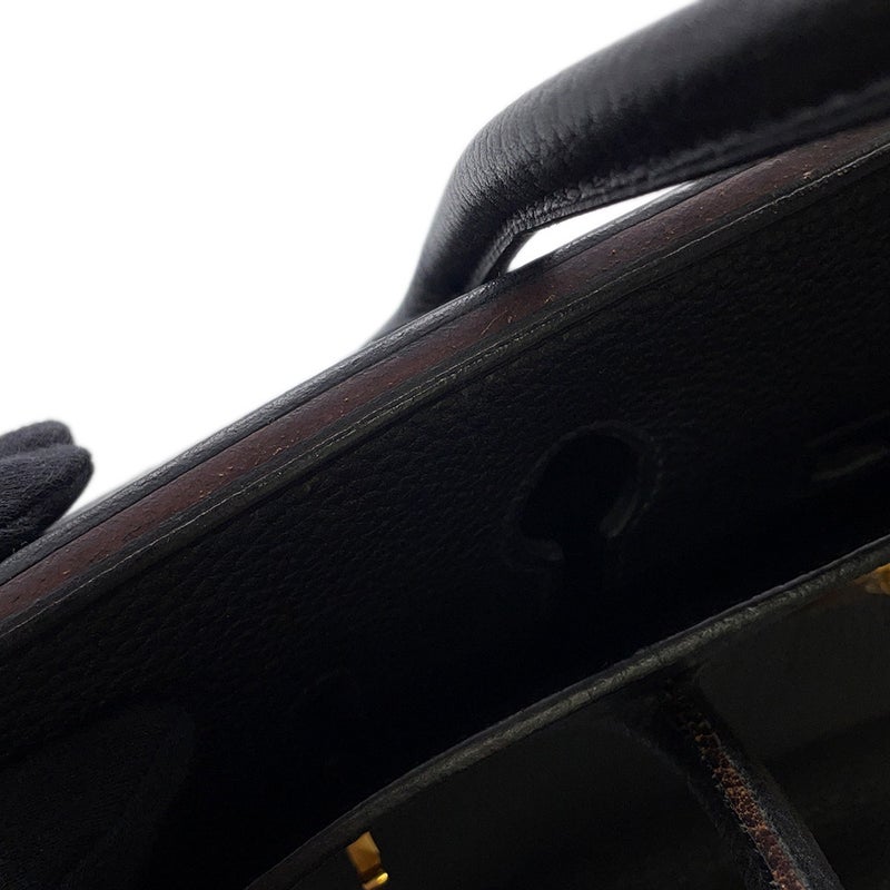 エルメス バーキン35 ブラック/ゴールド金具 トゴ □F刻印 HERMES Birkin ハンドバッグ 黒