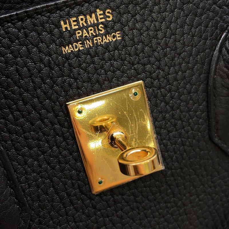 エルメス バーキン35 ブラック/ゴールド金具 トゴ □F刻印 HERMES Birkin ハンドバッグ 黒