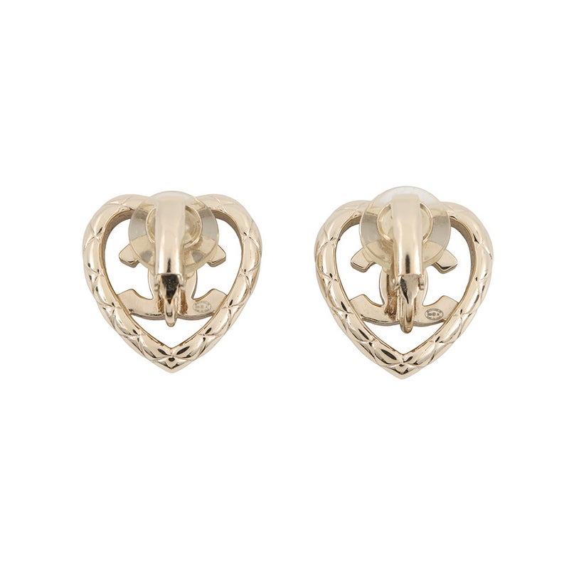 シャネル イヤリング ココマーク ハート ラインストーン B25A ABG193 CHANEL アクセサリー