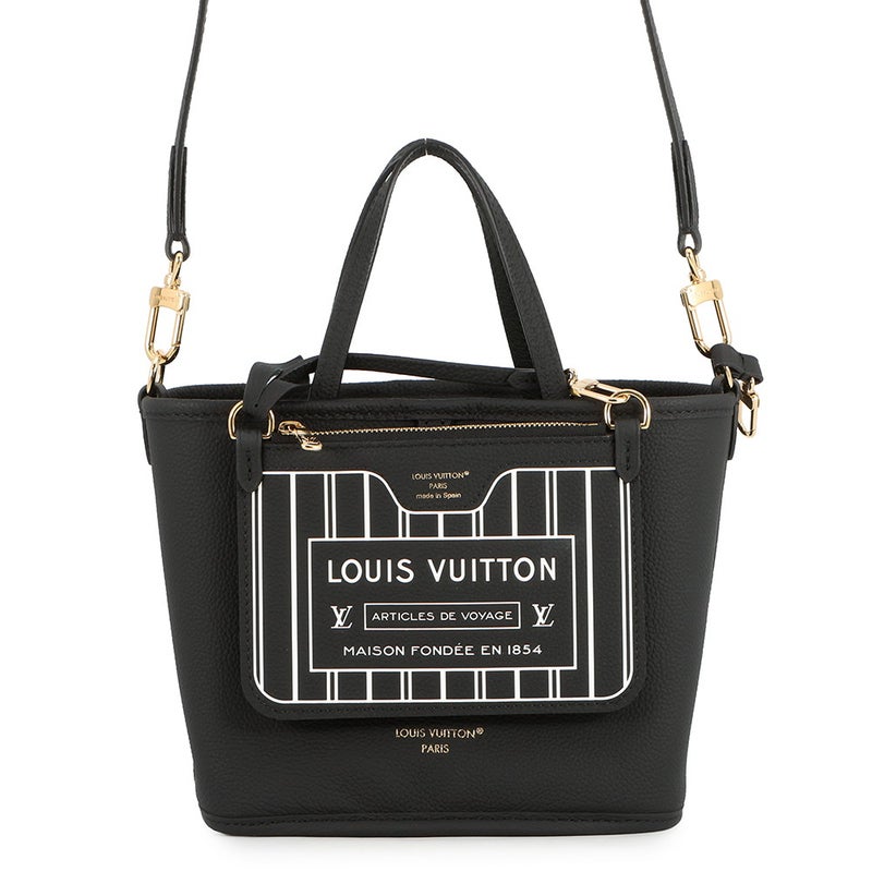 ルイヴィトン トートバッグ モノグラム ネヴァーフル・インサイドアウトBB M12099 2way 黒 ブラック リバーシブル