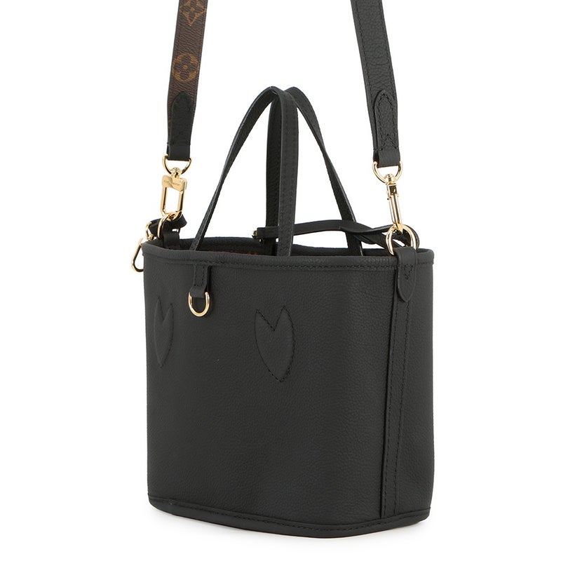 ルイヴィトン トートバッグ モノグラム ネヴァーフル・インサイドアウトBB M12099 2way 黒 ブラック リバーシブル