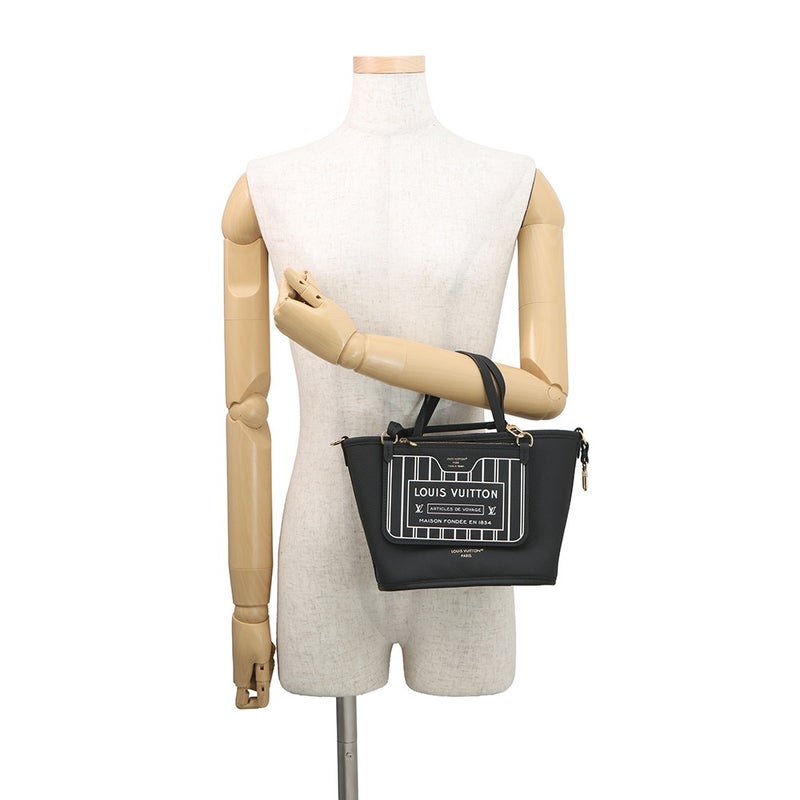 ルイヴィトン トートバッグ モノグラム ネヴァーフル・インサイドアウトBB M12099 2way 黒 ブラック リバーシブル