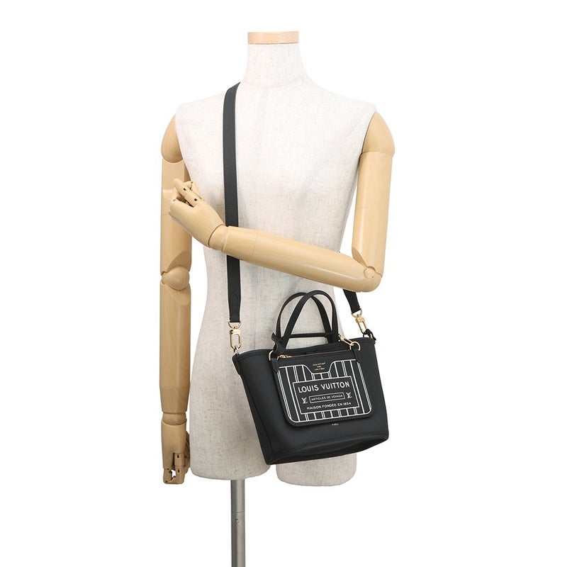 ルイヴィトン トートバッグ モノグラム ネヴァーフル・インサイドアウトBB M12099 2way 黒 ブラック リバーシブル