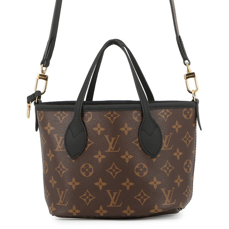 ルイヴィトン トートバッグ モノグラム ネヴァーフル・インサイドアウトBB M12099 2way 黒 ブラック リバーシブル