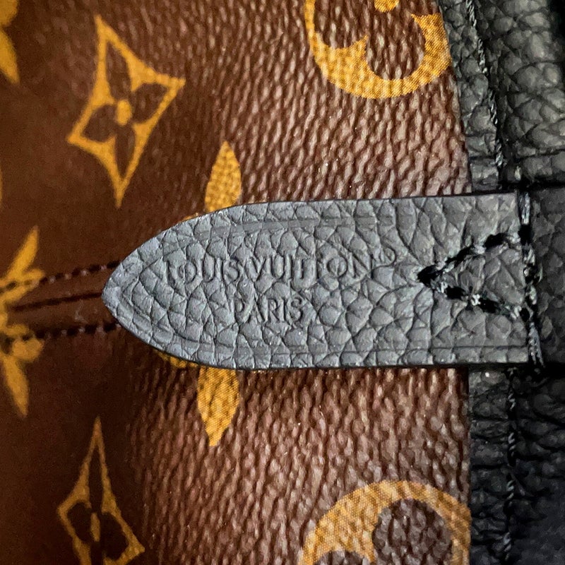 ルイヴィトン トートバッグ モノグラム ネヴァーフル・インサイドアウトBB M12099 2way 黒 ブラック リバーシブル