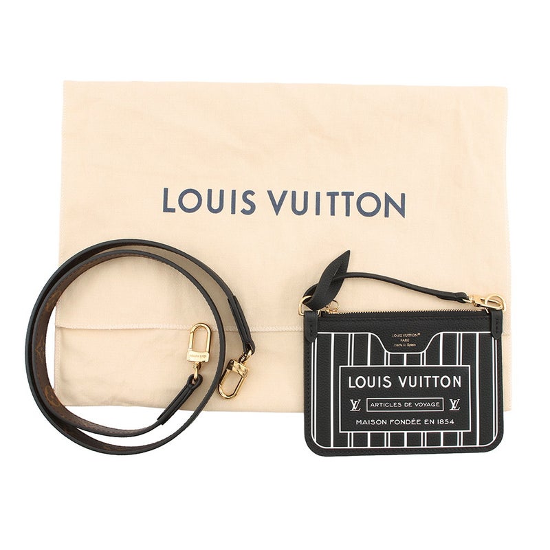 ルイヴィトン トートバッグ モノグラム ネヴァーフル・インサイドアウトBB M12099 2way 黒 ブラック リバーシブル