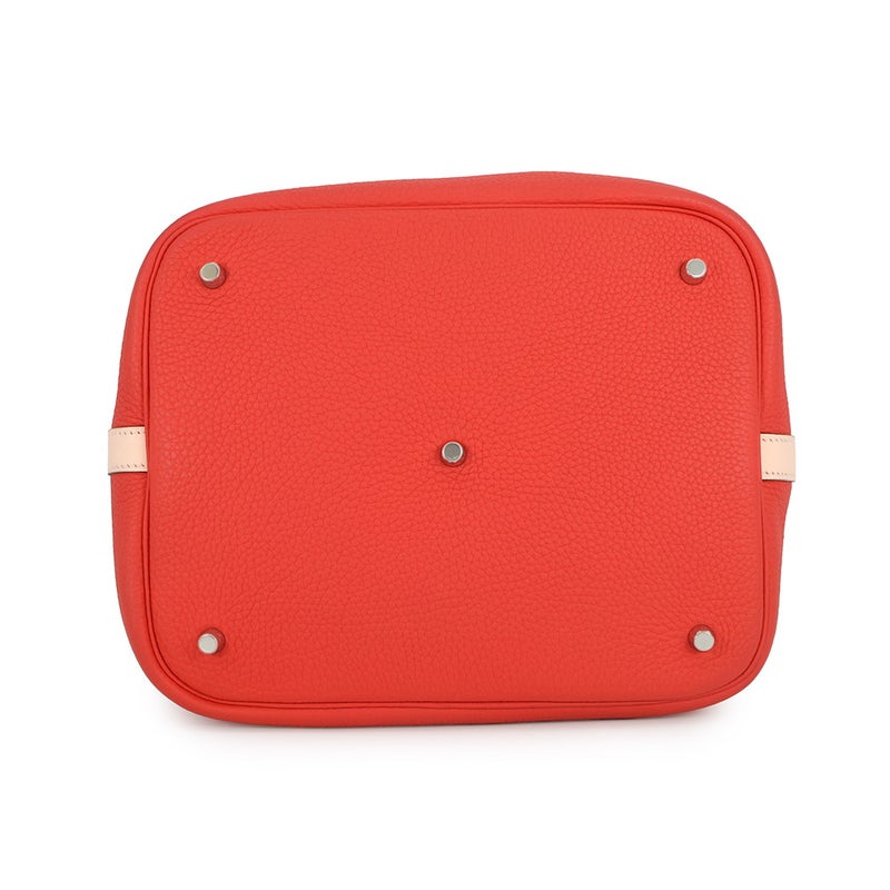 エルメス ピコタンロックGM エクラ ルージュトマト/ローズエグランタイン/シルバー金具 トリヨンクレマンス/スイフト X刻印