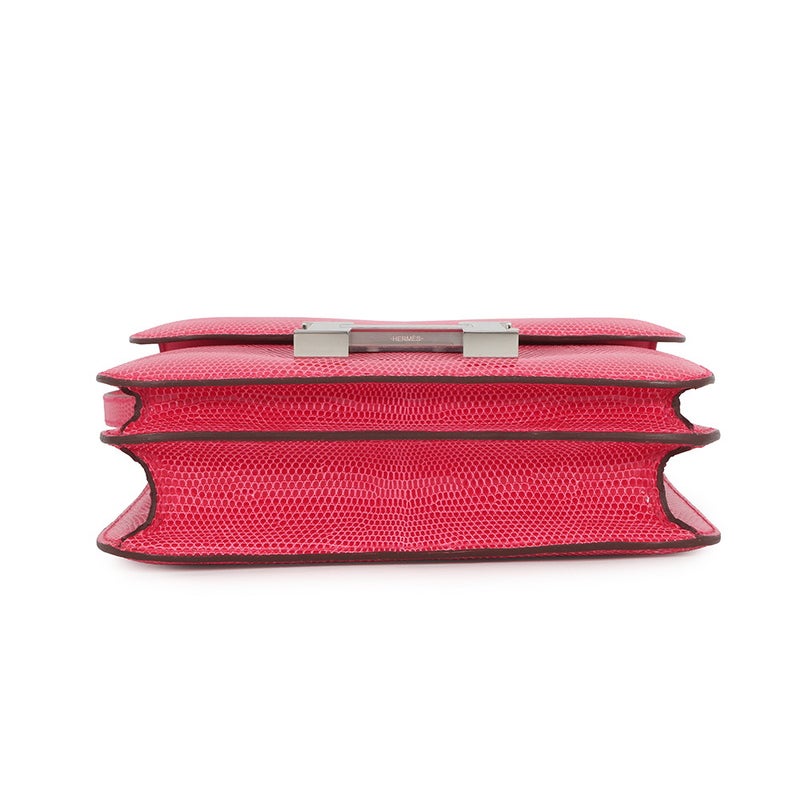 エルメス ミニ コンスタンス3  ローズメキシコ/シルバー金具 リザード Y刻印 HERMES バッグ