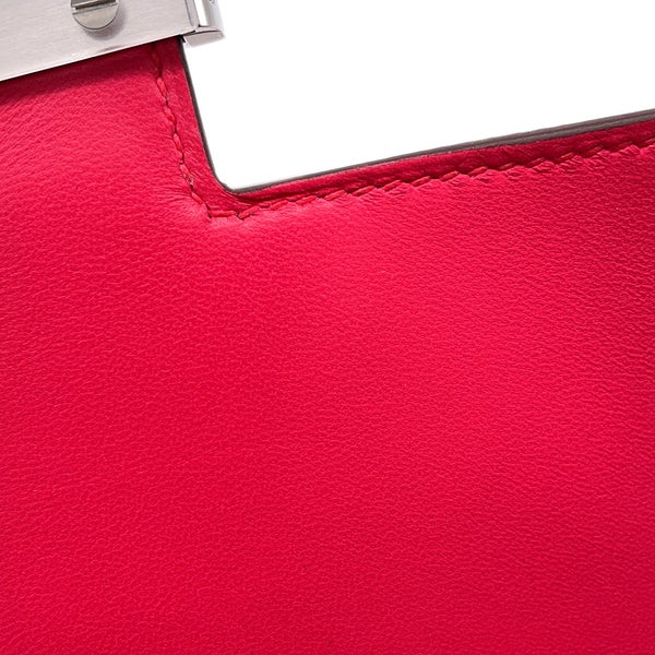 エルメス ミニ コンスタンス3  ローズメキシコ/シルバー金具 リザード Y刻印 HERMES バッグ