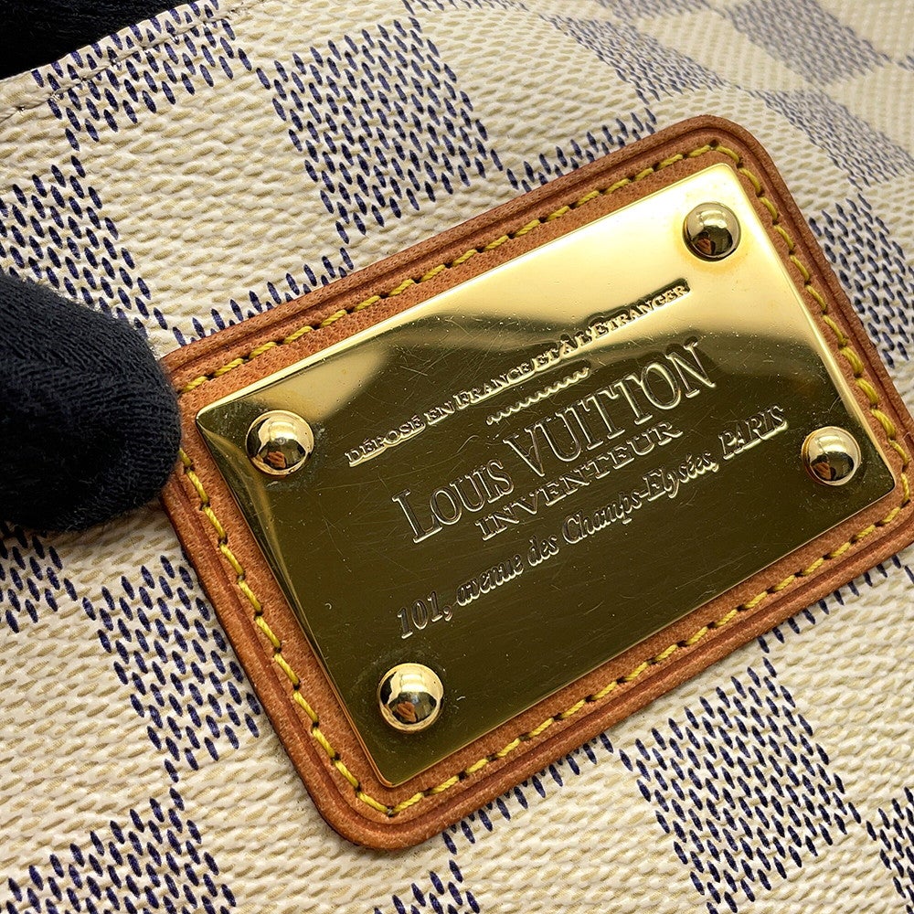 ルイヴィトン ダミエ アズール エヴァ N55214 ショルダーバッグ ルイヴィトン ショルダーバッグ ゴールド金具 エヴァ ダミエ アズール