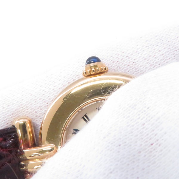 カルティエ マストコリゼ SM ヴェルメイユ W1000653 Cartier 腕時計 アイボリー文字盤