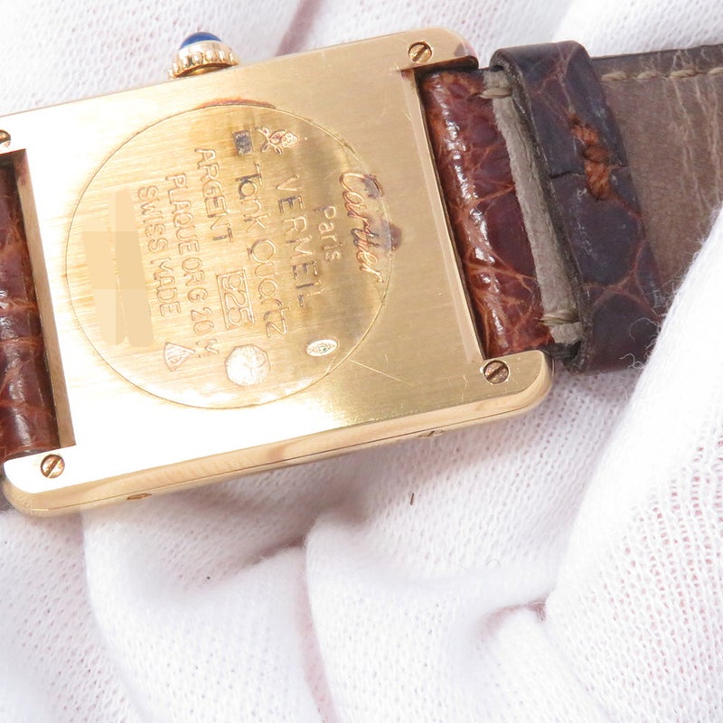 カルティエ マストタンク LM ヴェルメイユ 681006 Cartier 腕時計 アイボリー文字盤