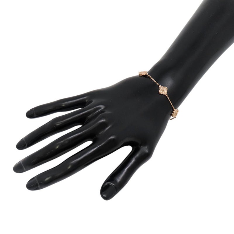 ヴァンクリーフ＆アーペル ブレスレット スウィート アルハンブラ ブレスレット 6モチーフ K18PGピンクゴールド VCARO8DD00