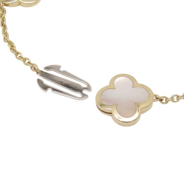 ヴァンクリーフ＆アーペル ブレスレット ピュア アルハンブラ ブレスレット 4モチーフ マザーオブパール K18YG VCARA36300