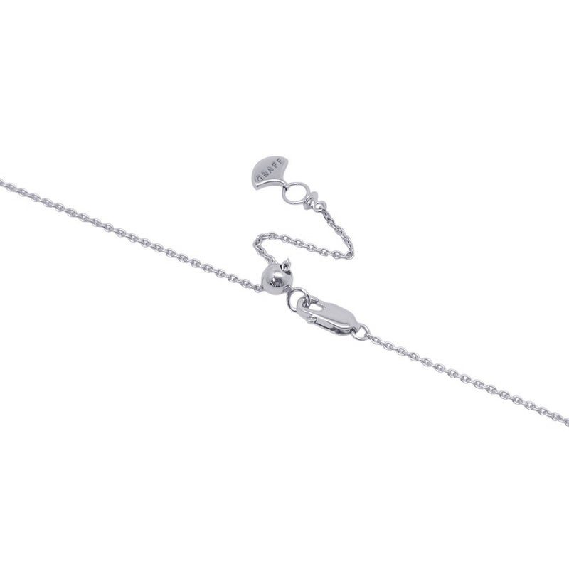 グラフ ネックレス ダブル バタフライ シルエット ダイヤモンド ペンダント ダイヤ 計0.53ct K18WGホワイトゴールド RGP745