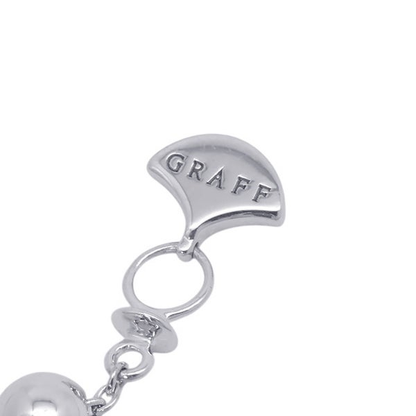 グラフ ネックレス ダブル バタフライ シルエット ダイヤモンド ペンダント ダイヤ 計0.53ct K18WGホワイトゴールド RGP745