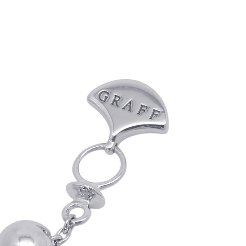 グラフ ネックレス ダブル バタフライ シルエット ダイヤモンド ペンダント ダイヤ 計0.53ct K18WGホワイトゴールド RGP745