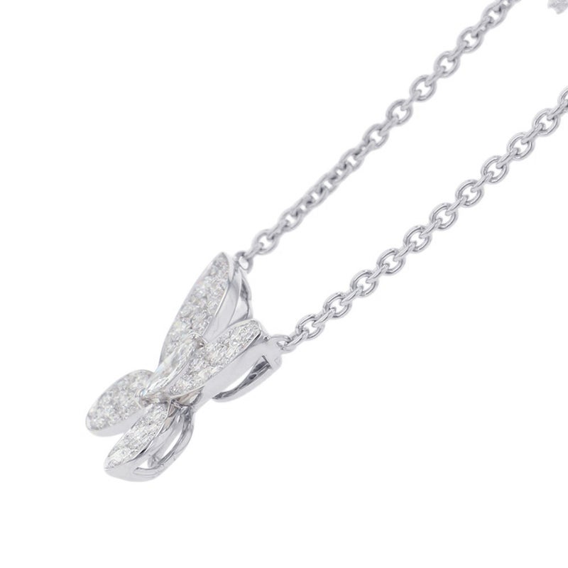 グラフ ネックレス パヴェ バタフライ ダイヤモンド ミニ ペンダント ダイヤ 計約0.55ct K18WGホワイトゴールド RGP550