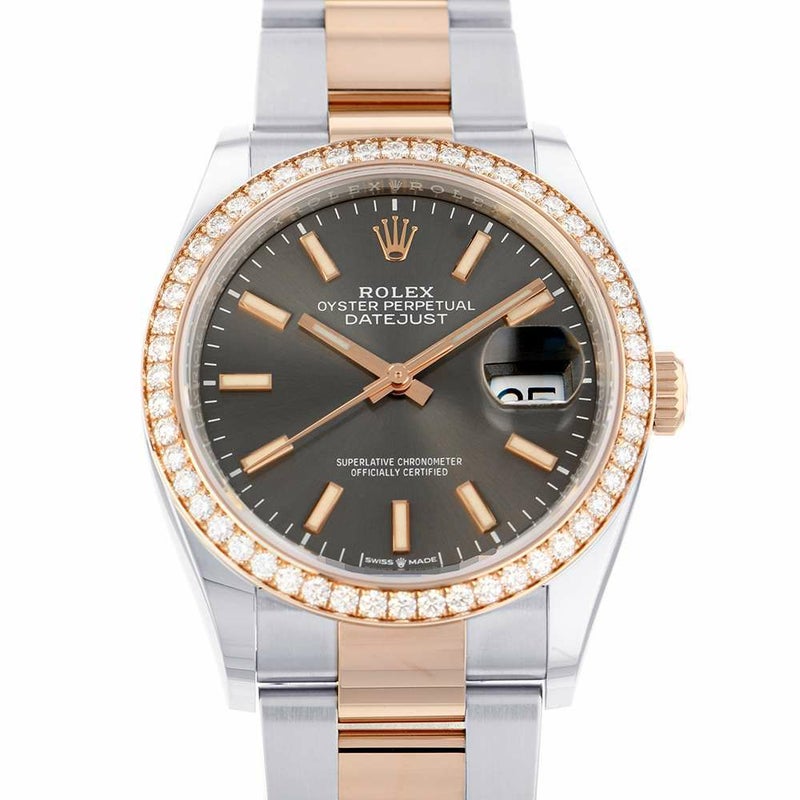 ロレックス デイトジャスト ダイヤベゼル ダイヤモンド ランダム ルーレット 126281RBR ROLEX 腕時計