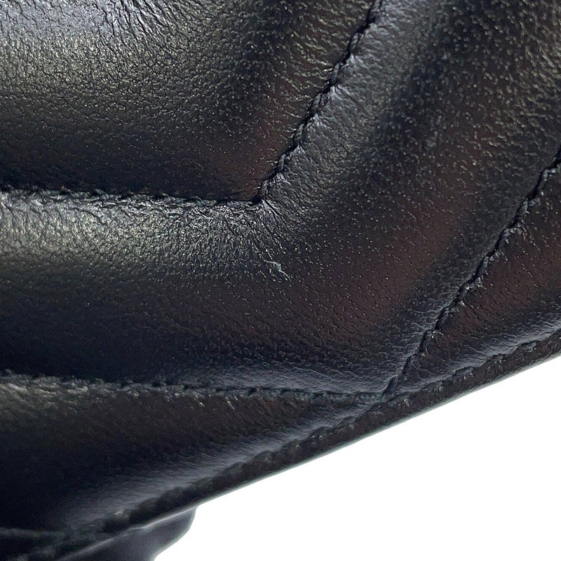 サンローランパリ カードケース カサンドラ マテラッセ ラムスキン 423291 SAINT LAURENT PARIS 黒