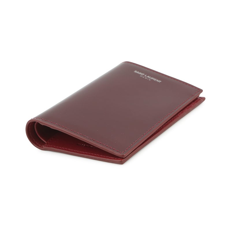サンローランパリ 二つ折り財布 クレジットカードウォレット パテントレザー 668726 SAINT LAURENT PARIS