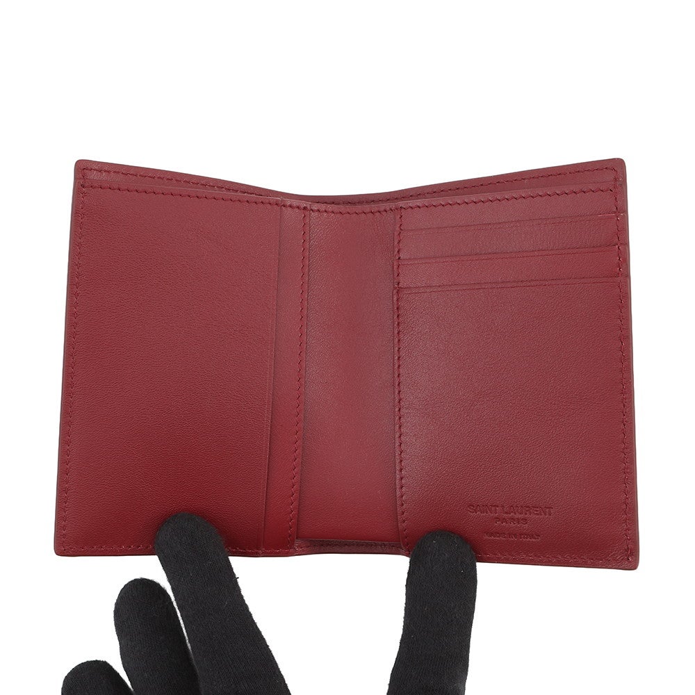 サンローランパリ 二つ折り財布 クレジットカードウォレット パテントレザー 668726 SAINT LAURENT PARIS サンローランパリ 二つ折り財布 クレジットカードウォレット パテント
