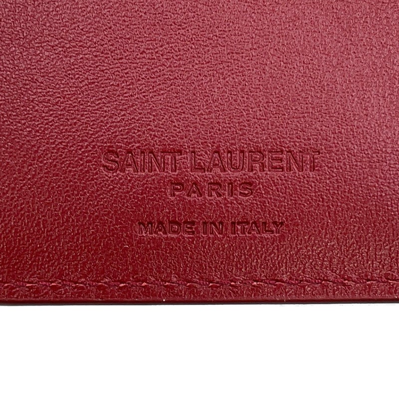 サンローランパリ 二つ折り財布 クレジットカードウォレット パテントレザー 668726 SAINT LAURENT PARIS