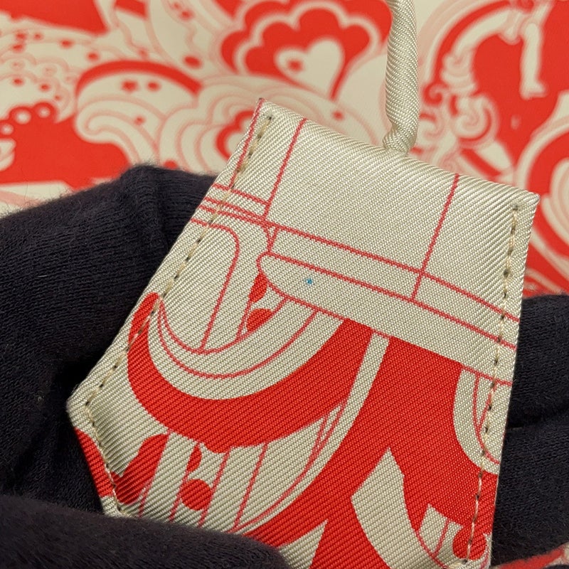 エルメス トートバッグ シルキーシティPM フォーブル・レインボー オランジュ・フィールド/シルバー金具 シルク/スイフト W刻印