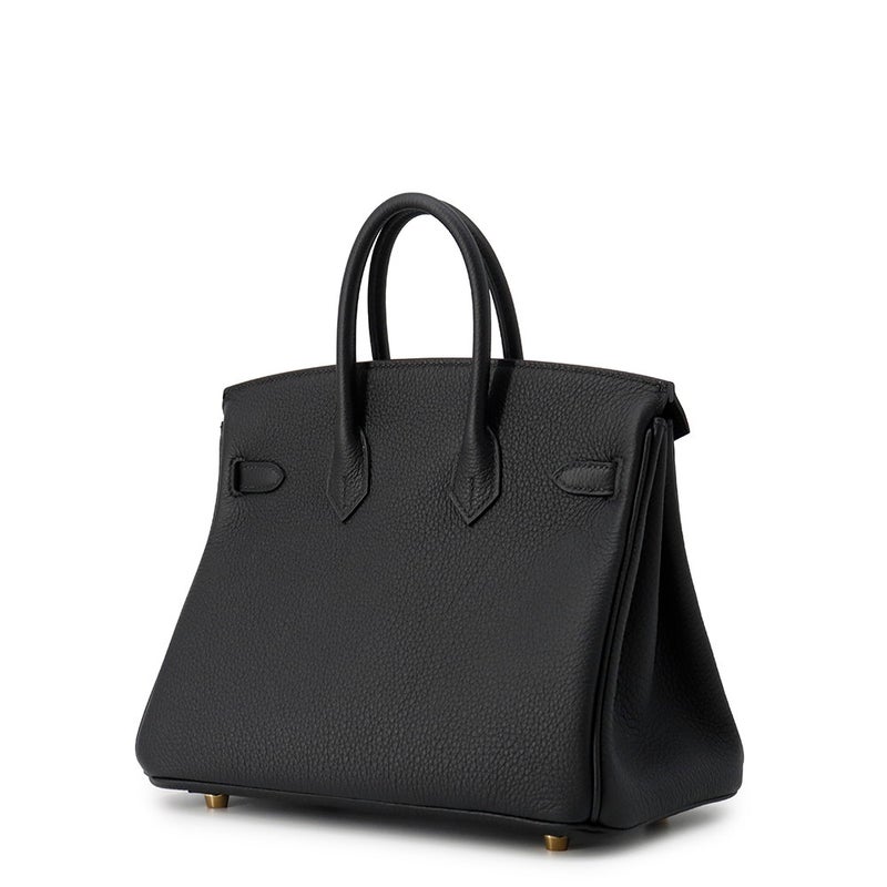 エルメス バーキン25 ブラック/ゴールド金具 トゴ K刻印 HERMES Birkin ハンドバッグ 黒