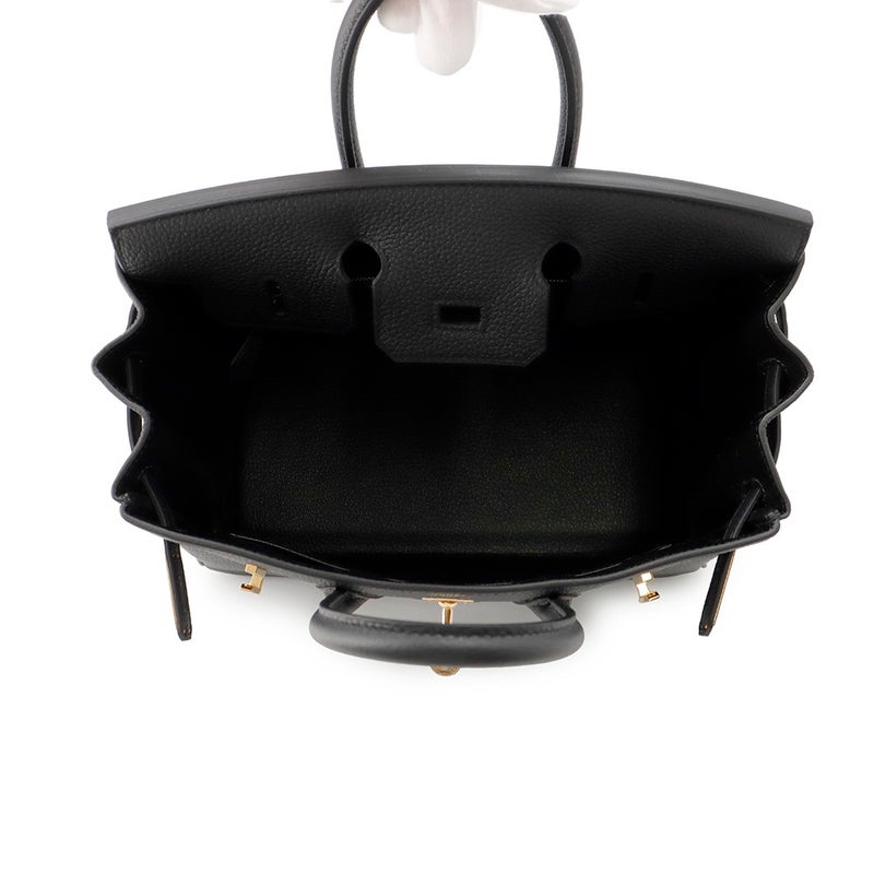 エルメス バーキン25 ブラック/ゴールド金具 トゴ K刻印 HERMES Birkin ハンドバッグ 黒