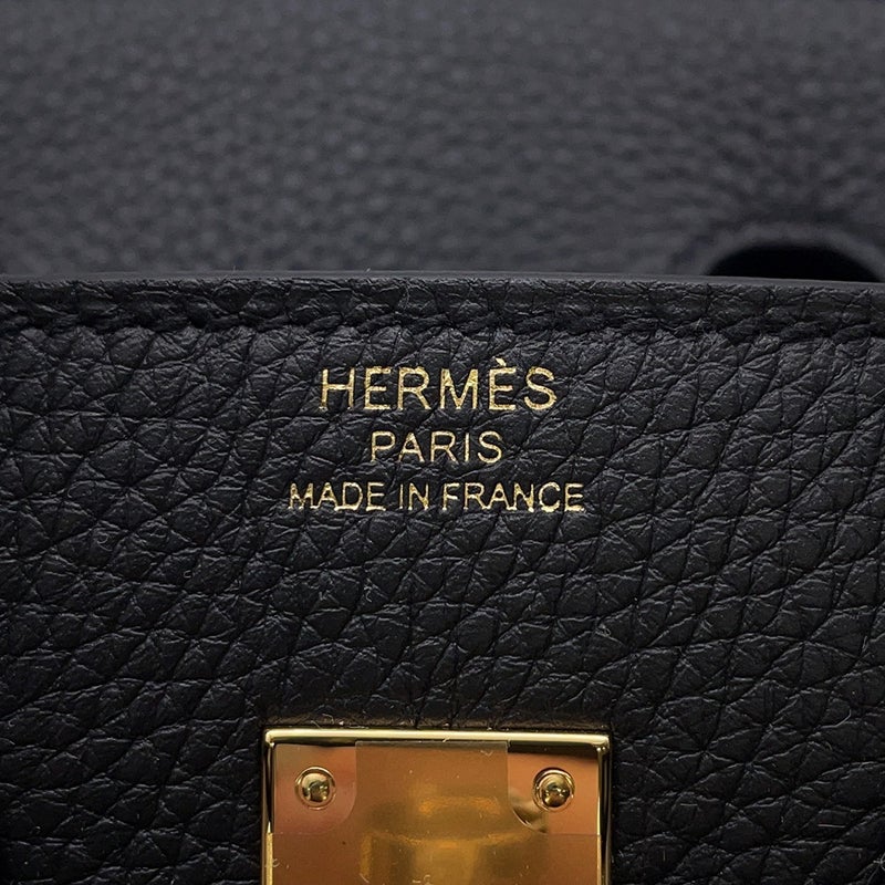 エルメス バーキン25 ブラック/ゴールド金具 トゴ K刻印 HERMES Birkin ハンドバッグ 黒