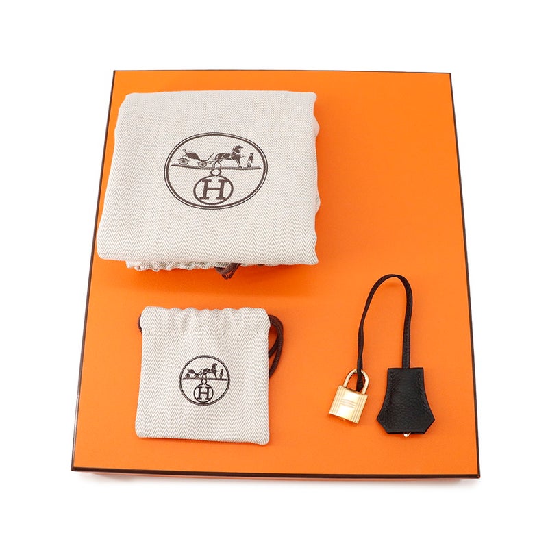 エルメス バーキン25 ブラック/ゴールド金具 トゴ K刻印 HERMES Birkin ハンドバッグ 黒
