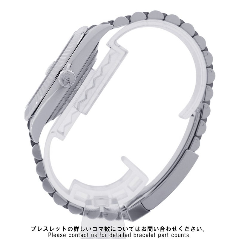 ロレックス デイトジャスト41 SS/K18WG ランダムシリアル ルーレット 126334 ROLEX 腕時計 ミントグリーン文字盤