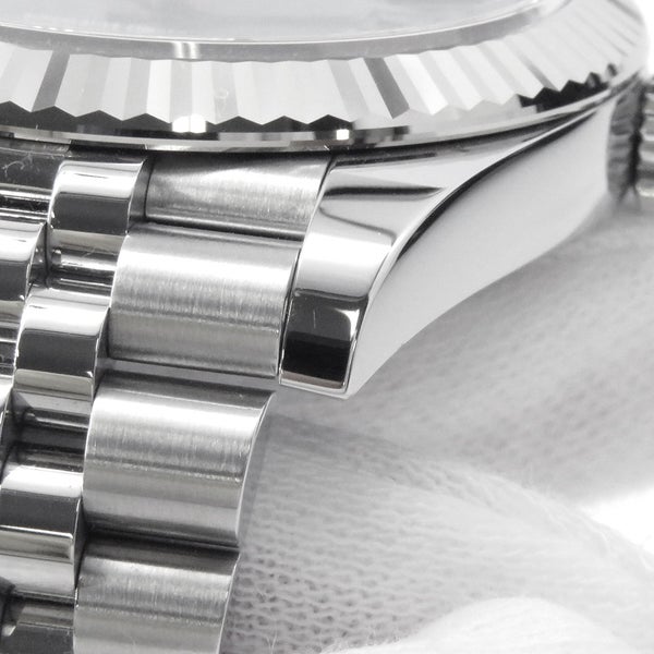 ロレックス デイトジャスト41 SS/K18WG ランダムシリアル ルーレット 126334 ROLEX 腕時計 ミントグリーン文字盤