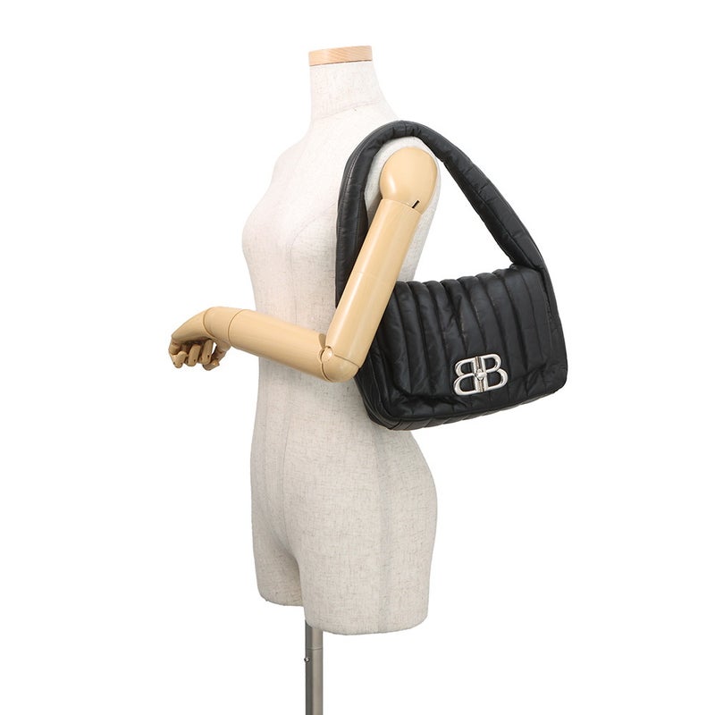 バレンシアガ ショルダーバッグ モナコ スモール レザー 787896 BALENCIAGA ワンショルダーバッグ 黒