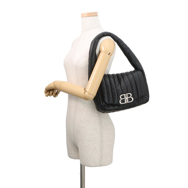 バレンシアガ ショルダーバッグ モナコ スモール レザー 787896 BALENCIAGA ワンショルダーバッグ 黒