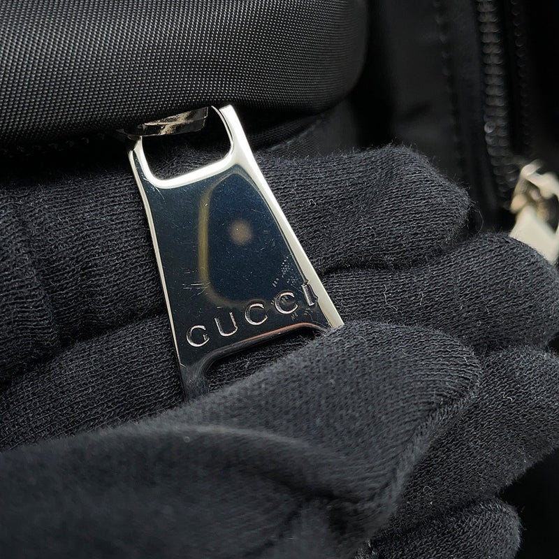 グッチ リュック シェリーライン バックパック ナイロン 800265 GUCCI バッグ 黒