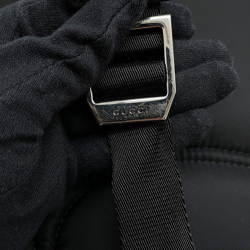 グッチ リュック シェリーライン バックパック ナイロン 800265 GUCCI バッグ 黒