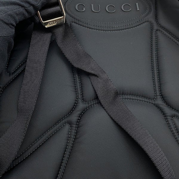 グッチ リュック シェリーライン バックパック ナイロン 800265 GUCCI バッグ 黒