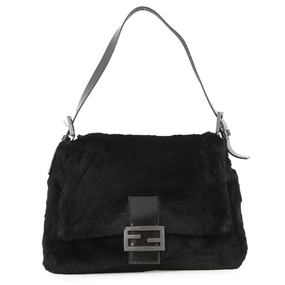 フェンディ ハンドバッグ マンマバケット ファー FENDI ワンショルダー