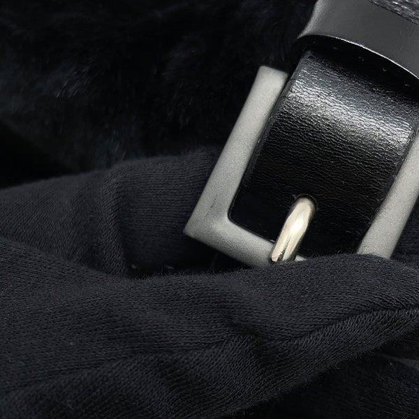 フェンディ ハンドバッグ マンマバケット ファー FENDI ワンショルダーバッグ 黒