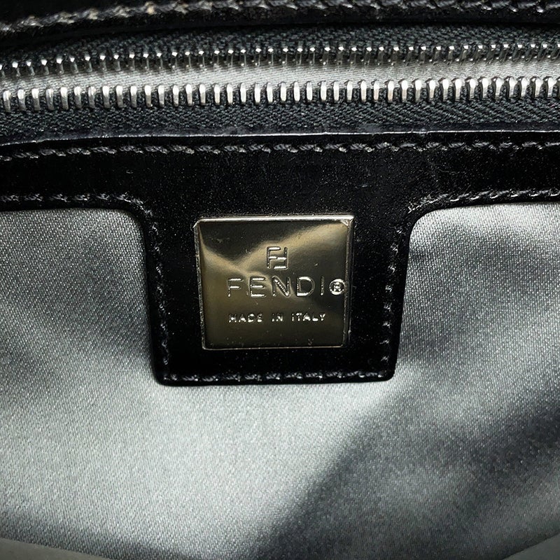 フェンディ ハンドバッグ マンマバケット ファー FENDI ワンショルダーバッグ 黒