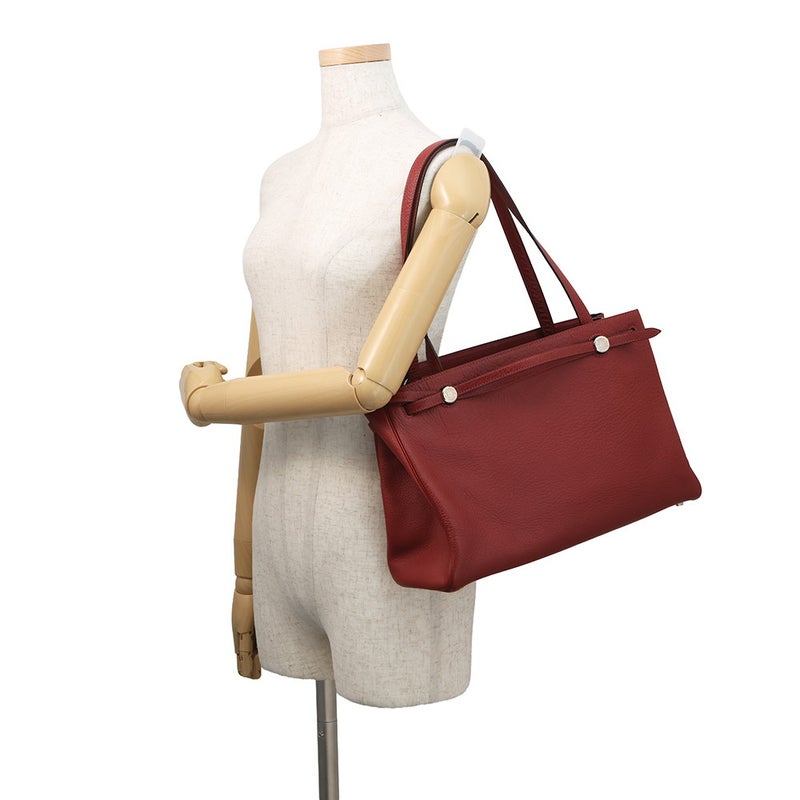 エルメス トートバッグ カバナ ルージュアッシュ/シルバー金具 ブッフルスキッパー □D刻印