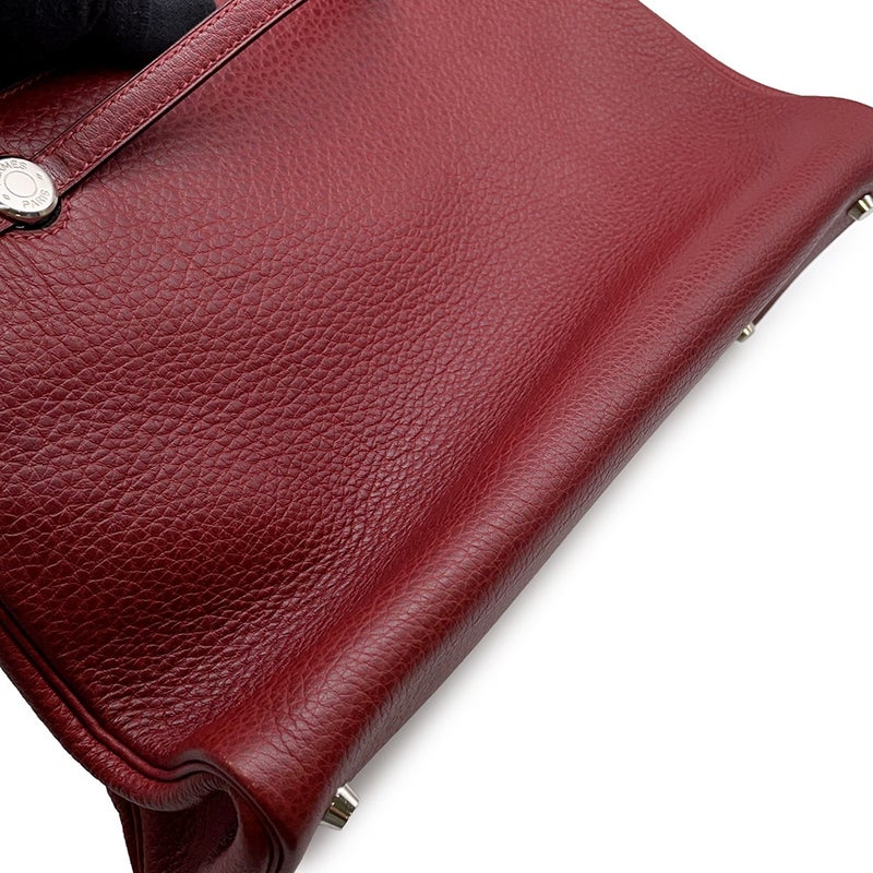 エルメス トートバッグ カバナ ルージュアッシュ/シルバー金具 ブッフルスキッパー □D刻印
