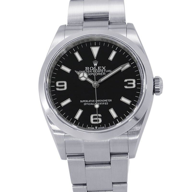 ロレックス エクスプローラー36 ランダムシリアル ルーレット 124270 ROLEX 腕時計 ウォッチ 黒文字盤