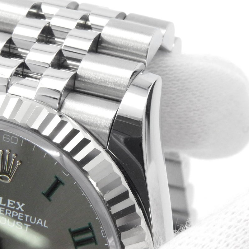 ロレックス デイトジャスト36 SS/K18WG ランダムシリアル ルーレット 126234 ROLEX 腕時計 スレート文字盤